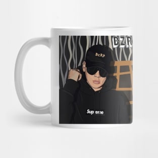 Bizarrap trap reggaeton trap rap urban music black Mug